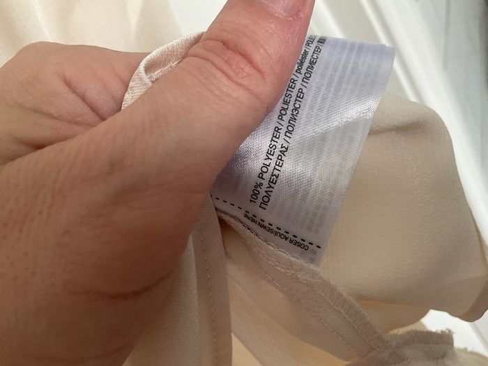 Mango cream satin wrap blouse