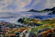 howth lighthouse watercolour