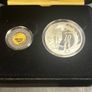 2006 Ireland Central Bank Samuel Beckett Uncirculated Euro20 Gold and Euro10 Silver Coin in Original Presentation Box Image 2