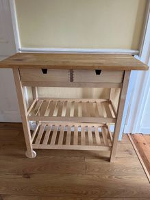 Kitchen trolley, birch