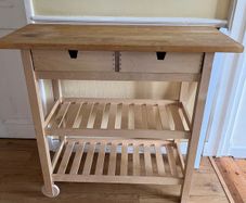 Kitchen trolley, birch