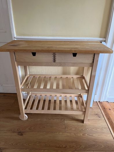 Kitchen trolley, birch