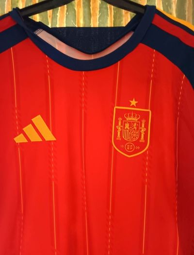 Spain 2026 Home Jersey. Asian Size 4XL- Similar to EU - XXL. Slim Fit - Width:59cm, Length:75cm. New With Tags. Open to Offers.