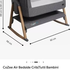 Tutti bambini cozee air bedside bed