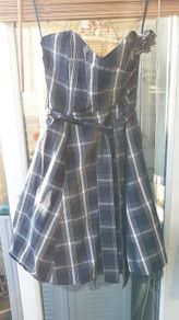 Black Check Dress