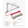 24in Aquatic Weed Rake, 3-Sided Lake Weed Rake with Handle, Portable and Foldable Pond Water Grass Razor, Stainless Steel Throwable Floating Image 3