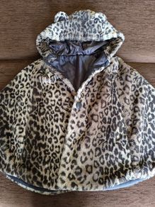 girls fur cape  8 yo