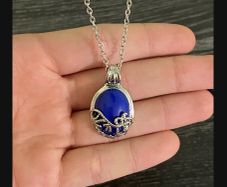 Blue Stone Elena's Necklace from Vampire Diaries
