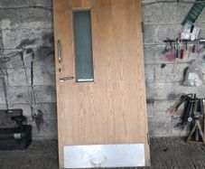 Heavy fire door