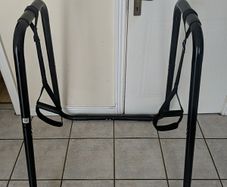 portable standalone fitness dip station or push-up/dip bar frame