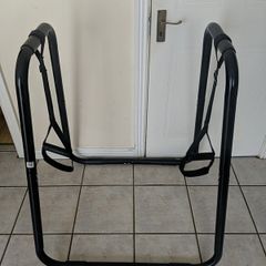 portable standalone fitness dip station or push-up/dip bar frame