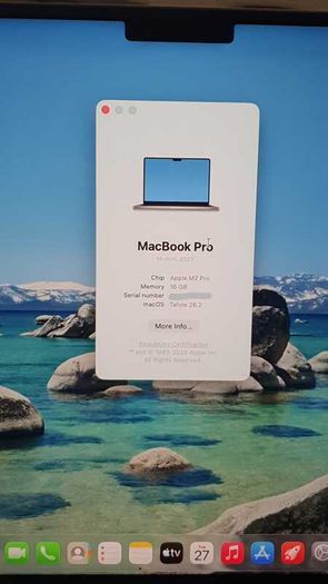 Apple MacBook Pro 14-inch (2023) | M2 Pro | 16GB RAM | 512GB SSD | macOS Tahoe 26.2