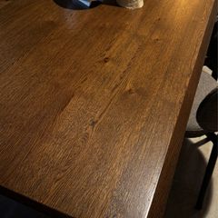 Smoked Oak Dining Table Brand New