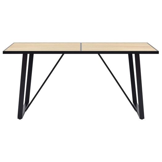 Dining Table Oak 160x80x75 cm MDF