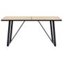 Dining Table Oak 160x80x75 cm MDF Image 2