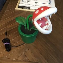 Nintendo Super Mario piranha plant in pipe posable table light