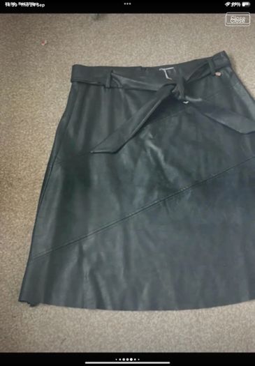 skirt Bnwt Aline black leather look skirt Relish brand eu 46 16/18