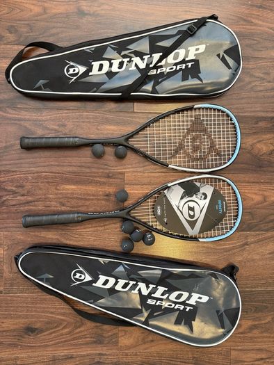 Brand new Dunlop Squash Rackets & balls