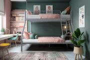 Grey Double Metal Bunk Bed 219 Free Delivery