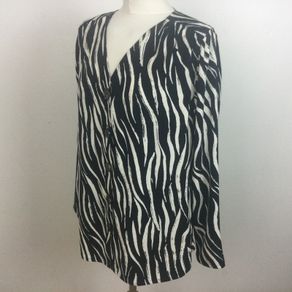 M&S Collection Ladies Black & White blouse Top size 12 postage included