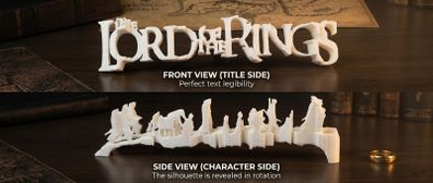 Lord of the Rings 3D Anamorphic Display - Hand-Crafted Collector's Piece