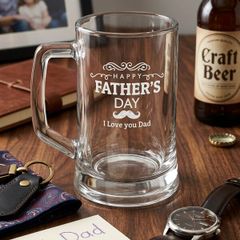 Fathers Day Laser Engraved Pint Glass