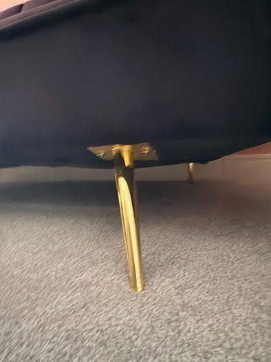 SKLUM Black suede futon