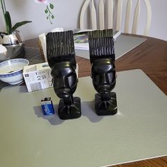 African book ends handcarved