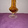 Antique amber glass bud vase Image 5