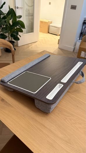 Portable Cushioned Worktop (Grey, White)
