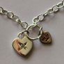 925 Stamped Silver Heart Charm Bracelet Image 9