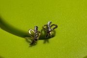 Small 9ct Gold Bow Earrings
