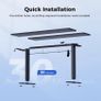 Electric Standing Desk, 100 x 60 cm Height Adjustable Sit Stand Desk Image 2