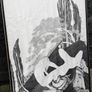 2 x Framed Black & White Drawings Image 8