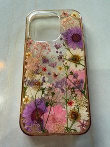 Etsy pressed flower phone case for Apple iPhone 14 Pro