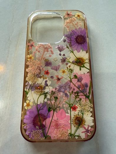Etsy pressed flower phone case for Apple iPhone 14 Pro