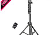 1.7 Meter/67 inch Phone Tripod Stand &amp; Bluetooth Selfie Stick Tripod, Cellphone Tripod with Bluetooth Remote (FREE SHIPPING)