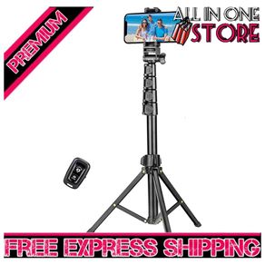 1.7 Meter/67 inch Phone Tripod Stand & Bluetooth Selfie Stick Tripod, Cellphone Tripod with Bluetooth Remote (FREE SHIPPING)