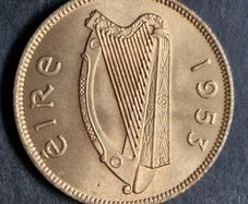 Ireland Excellent 1953 Half Penny Coin