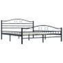 Bed Frame Black Steel 160 x200 cm Image 2