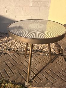 Gold table mirror top