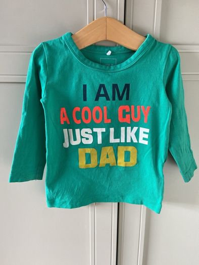 I am a cool guy just like my dad long sleeve top 9-12months