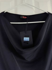 BNWT Black One Size Cowl Neck Top