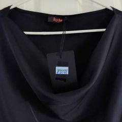 BNWT Black One Size Cowl Neck Top