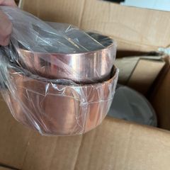 Set of Bourgeat copper saucepans