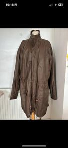 Mens Long Brown Coat XL