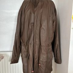 Mens Long Brown Coat XL