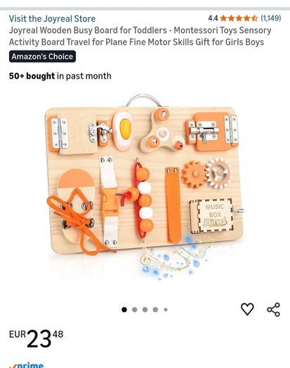 Wooden Busy Board