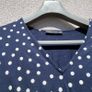 v-neck navy polka dot dress size 12 Image 5