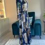 Ladies Navy multi coloured Shirt Dress from Pieces Image 10